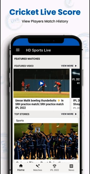 HD Sports - Live Cricket Score
