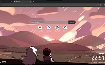 Steven Universe Sunset Scenery