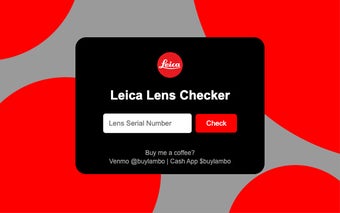 Leica Lens Checker