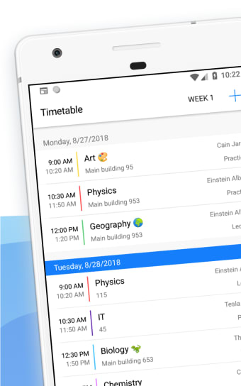 Schedule  homework planner - Weeklie