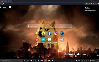 Doge Wallpaper New Tab Theme