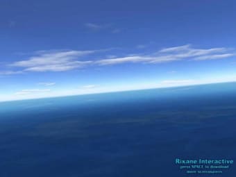 Flight Over Sea Screensaver