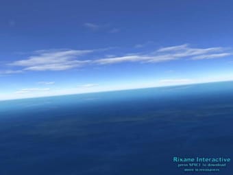 Flight over sea 3D Screensaver
