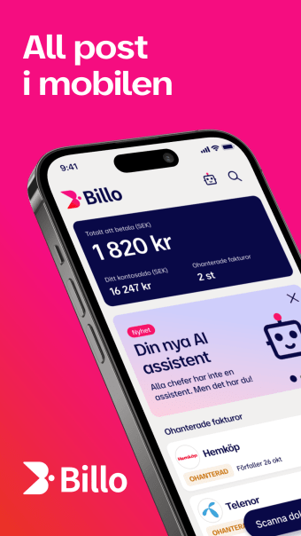 Billo - All post i mobilen
