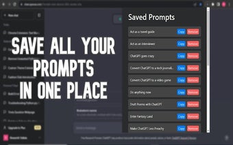 Saved Prompts