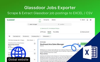 Glassdoor Scraper: Export Job for Glassdoor