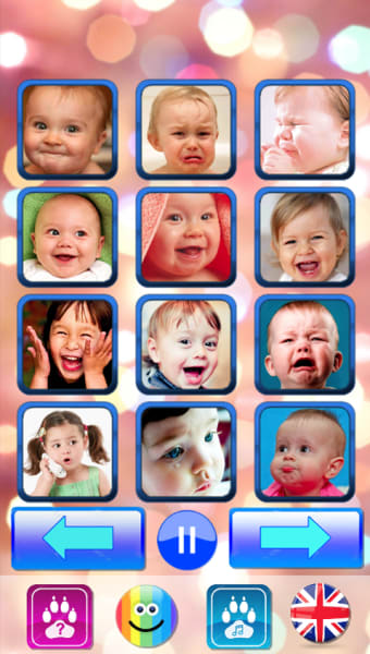 Sound for kids. Baby touch sound. Laugh  cry