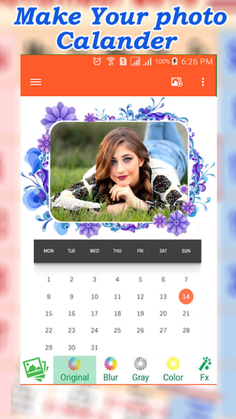 Photo Calendar Maker 2018 : Photo Calendar Frame
