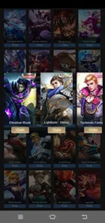 Skin Mobile Legend Collection