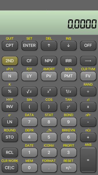 BA Financial Calculator
