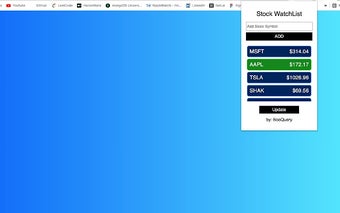 Stock WatchList by BooQuery