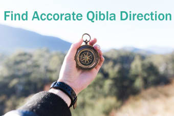 Qibla direction finder compass