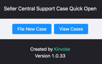 Seller Central Support Case Quick Open