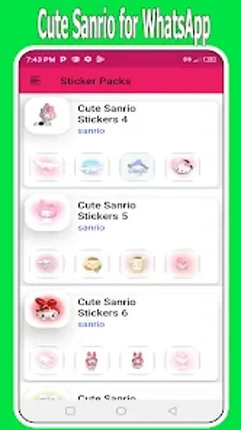 Cute Sanrio WAStickers