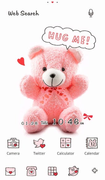 Cute wallpaper-Pink Teddy Bear