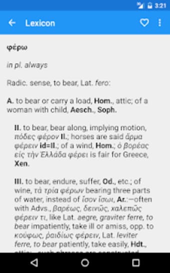 Greek Reference: Ancient Greek Lexicon  Syntax