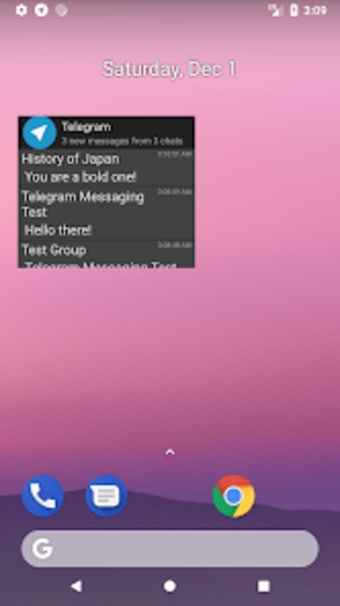 Unofficial Telegram Widget