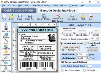 Professional Barcode Label Creator