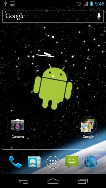 Droid in Space Live Wallpaper