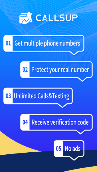 CallsUp - 2nd Phone Numbersms