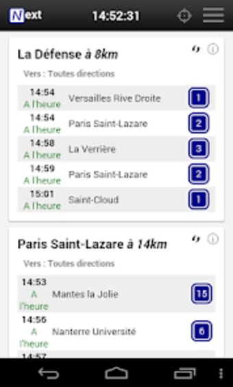 Next - Trains in Paris