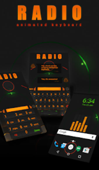 Radio Animated Keyboard