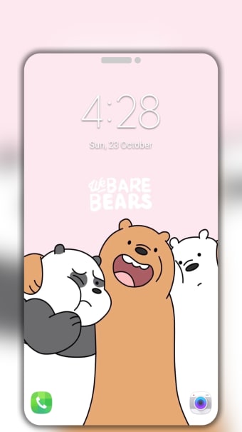 Cute Bear Cartoon Wallpaper HD 4K