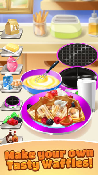 Waffle Food Maker Cooking Game