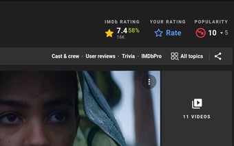 IMDB Percentile