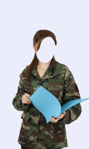 Women Military Photo Suit