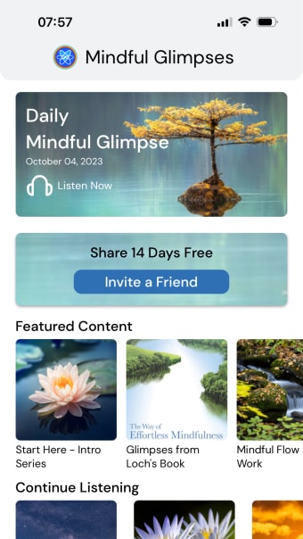 Mindful Glimpses: Meditation