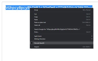 Decode Base64 For Google Chrome - 拡張機能 無料・ダウンロード