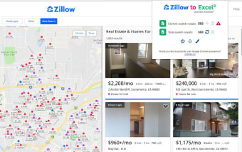 Zillow to Excel