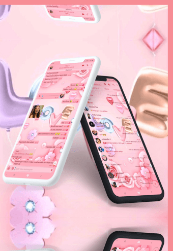 Tema Chat Pink  Wallpaper