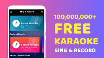 Karaoke - Sing  Record Songs
