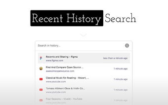 Recent history search