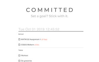 Committed - NewTab Todo and Goal Manager