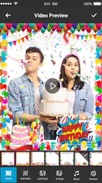 Happy Birthday Video Maker Video Editor with Music