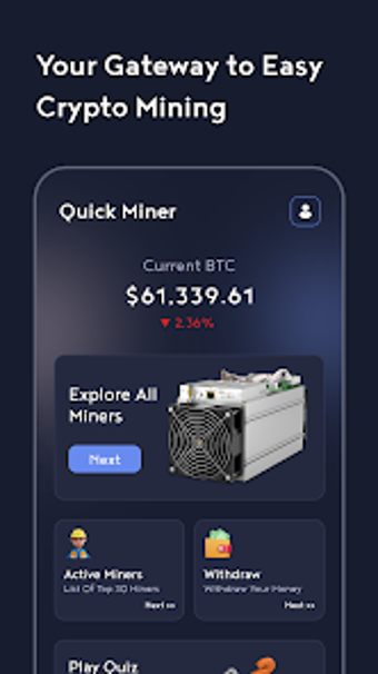 Quick Miner: Rent BTC Miners