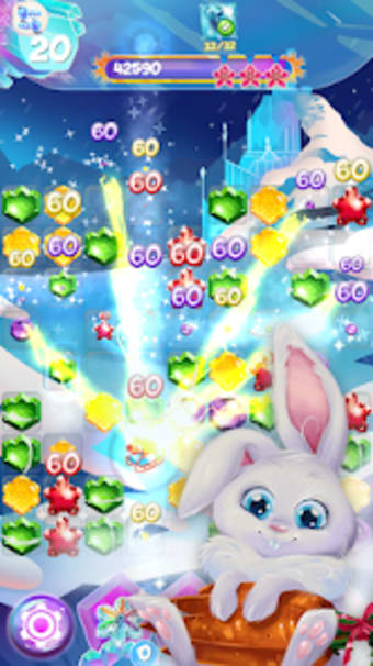Bunnys Frozen Jewels: Match 3