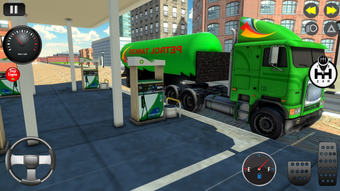 Real Service Truck Drive City