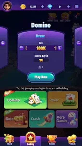 Domino Hub slots poker crash