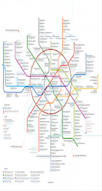 Carte Metro MOSCOW Map