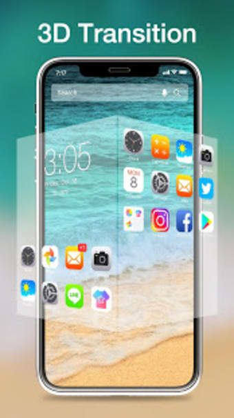 iLauncher OS13-Phone X style