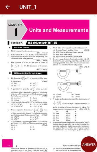 42 YEAR JEE MAIN/ADVANCE PHYSICS PAPER-2019