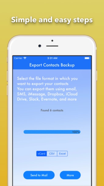 Export Contact Cleaner Backup