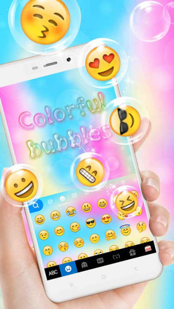 Colorful Bubbles Keyboard Theme