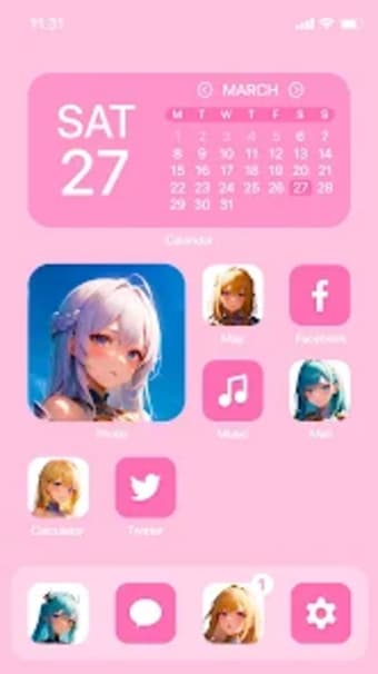 Wow Anime Angel Icon Pack