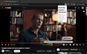 YouTube Caption Translator
