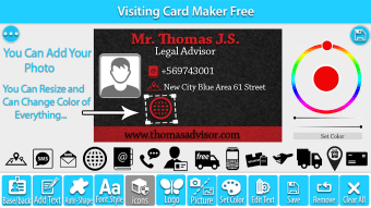 Visiting Card Maker With Photo
